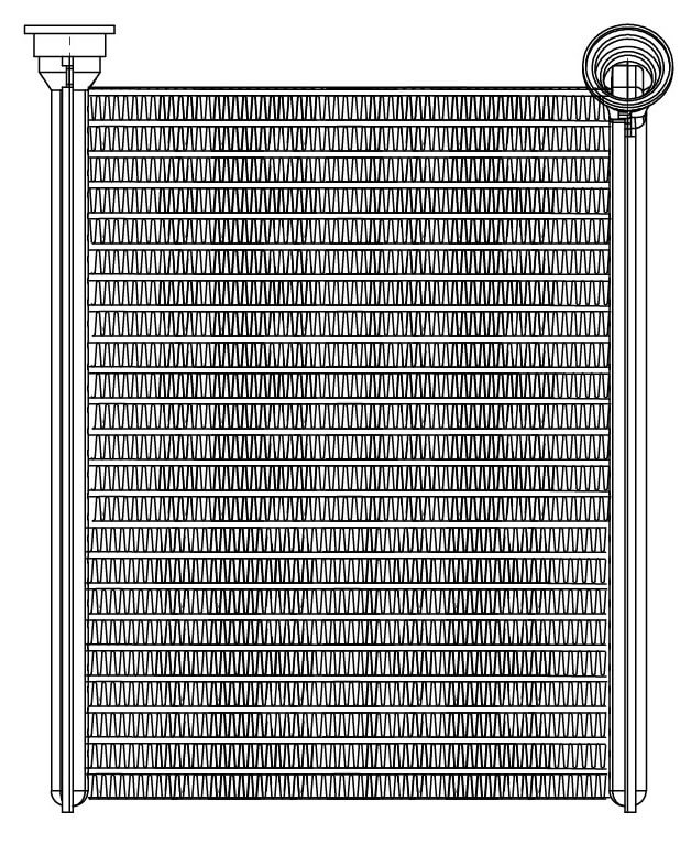 Радиатор отоп. для а/м Peugeot 308 (09-) (LRh 20S4)